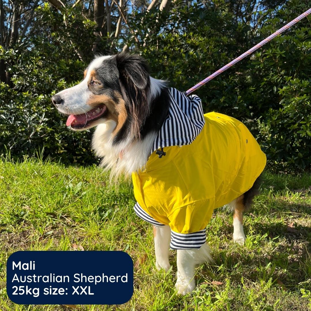 Dog raincoat sale australia